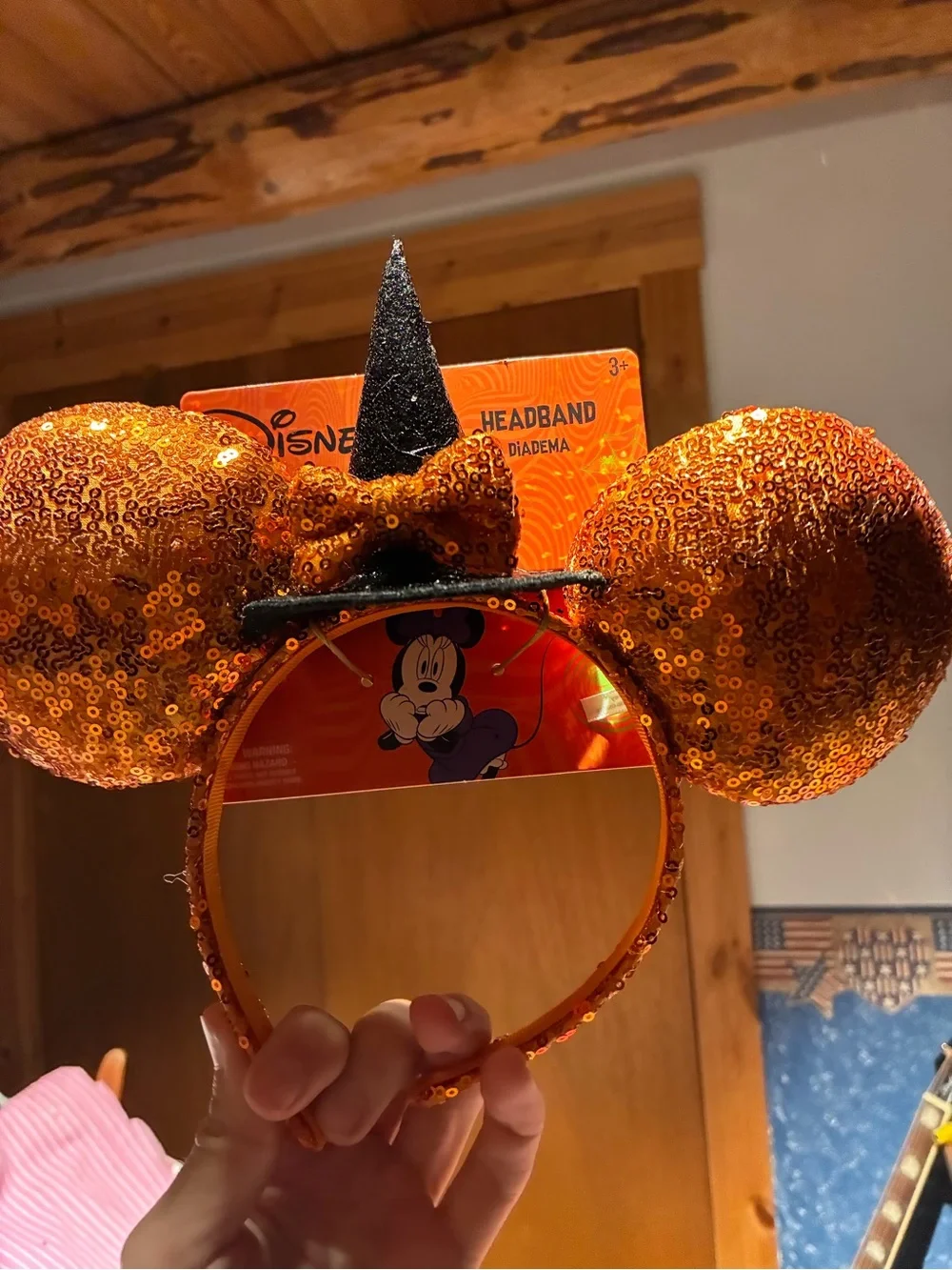 NWT Disney Mickey Mouse Halloween Sequined Witch Ears